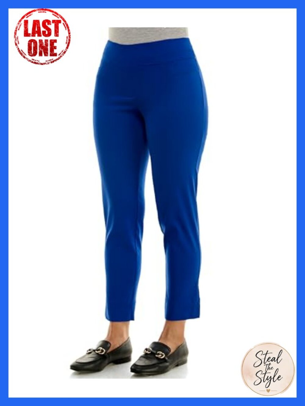 Pull-On Ankle Pants Slim Fit Work Travel Casual